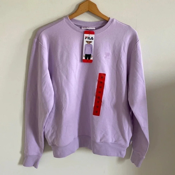 Fila Lavendar crewneck sweatshirt with side pockets NWT - Picture 1 of 9